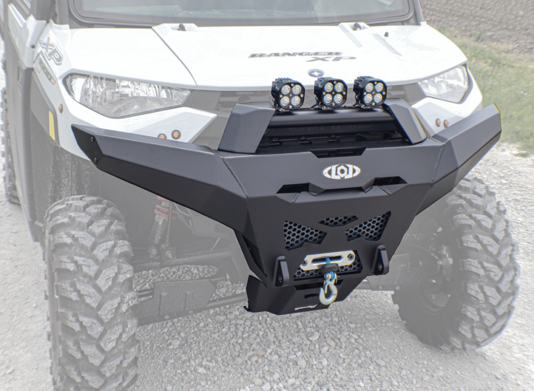 Polaris Ranger XP 1000 Destroyer Winch Ready Steel Full Width Front Bumper